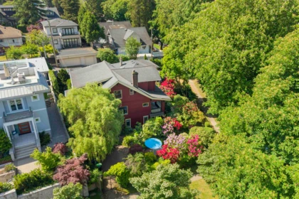 Aerial View of 5138 East Boulevard, Vancouver, BC
