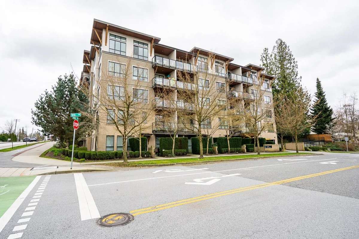 Exterior Rear Photo of 405 15388 105 Avenue, Surrey, BC