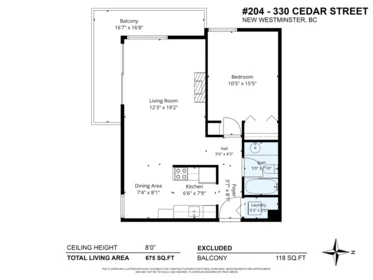 Entry Foyer Photo of 204 330 Cedar Street, New Westminster, BC