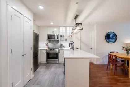 Kitchen Island Photo of 108 3148 St Johns Street, Port Moody, BC