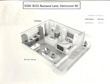 Primary Bedroom Photo of 3204 8131 Nunavut Lane, Vancouver, BC