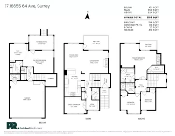 Aerial View of 17 16655 64 Avenue, Surrey, BC