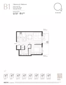 Kitchen Island Photo of 2105 6608 Sussex Avenue, Burnaby, BC