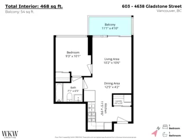 Street View Photo of 603 4638 Gladstone Street, Vancouver, BC
