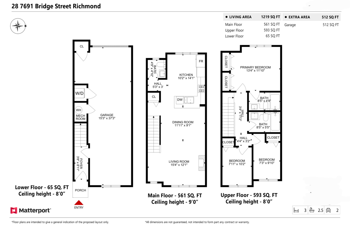 Hallway Photo of 28 7691 Bridge Street, Richmond, BC