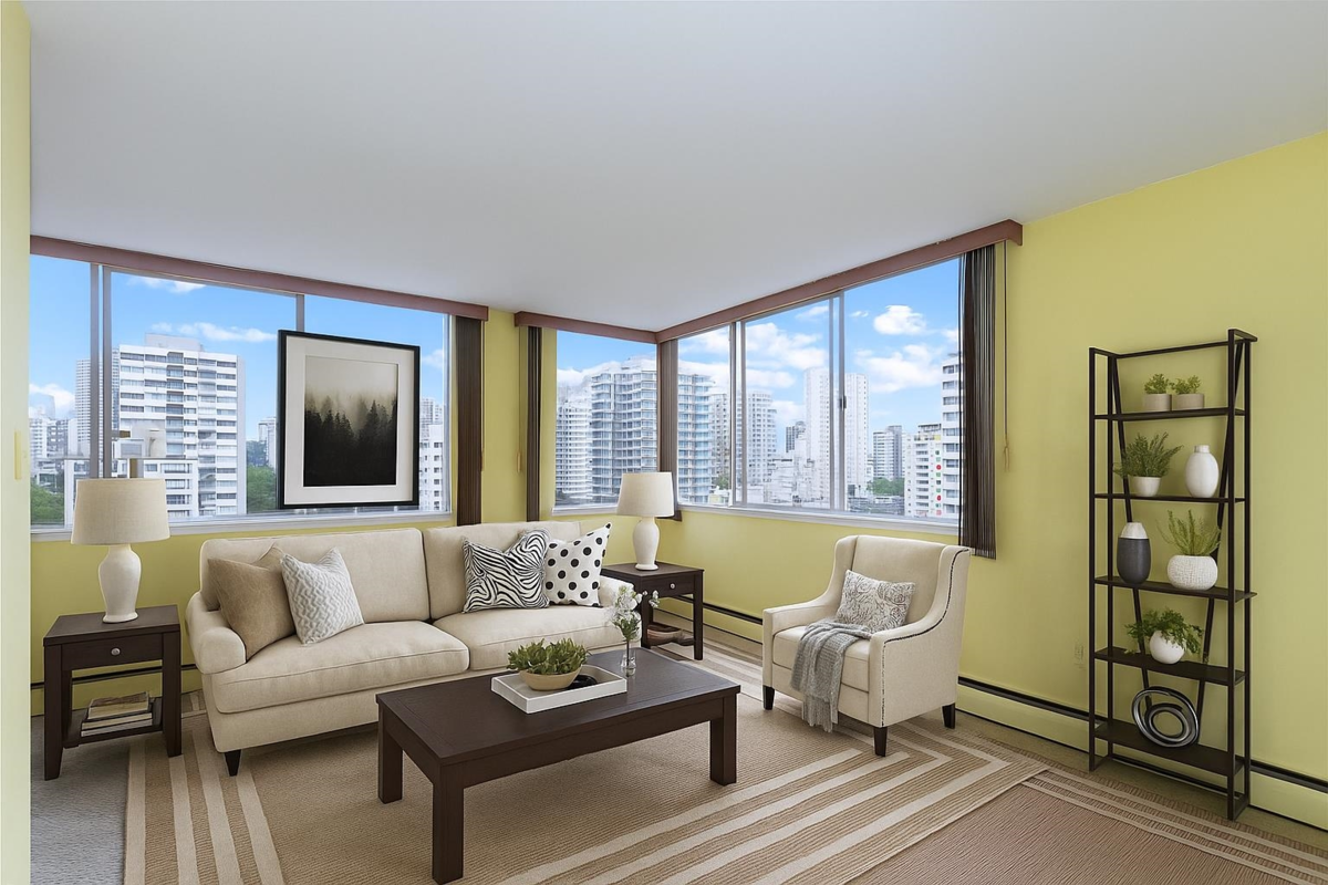 Exterior Rear Photo of 1202 1850 Comox Street, Vancouver, BC