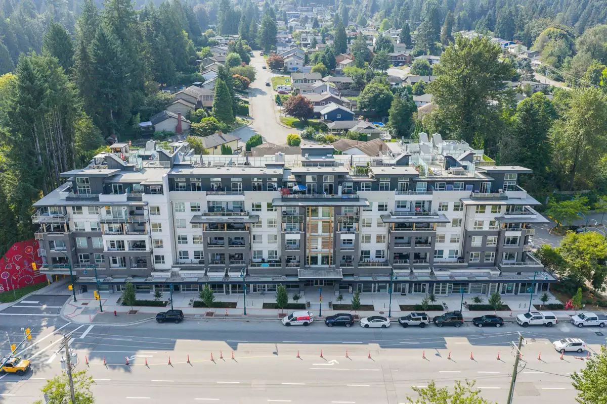 Exterior Rear Photo of 307 3229 St Johns Street, Port Moody, BC
