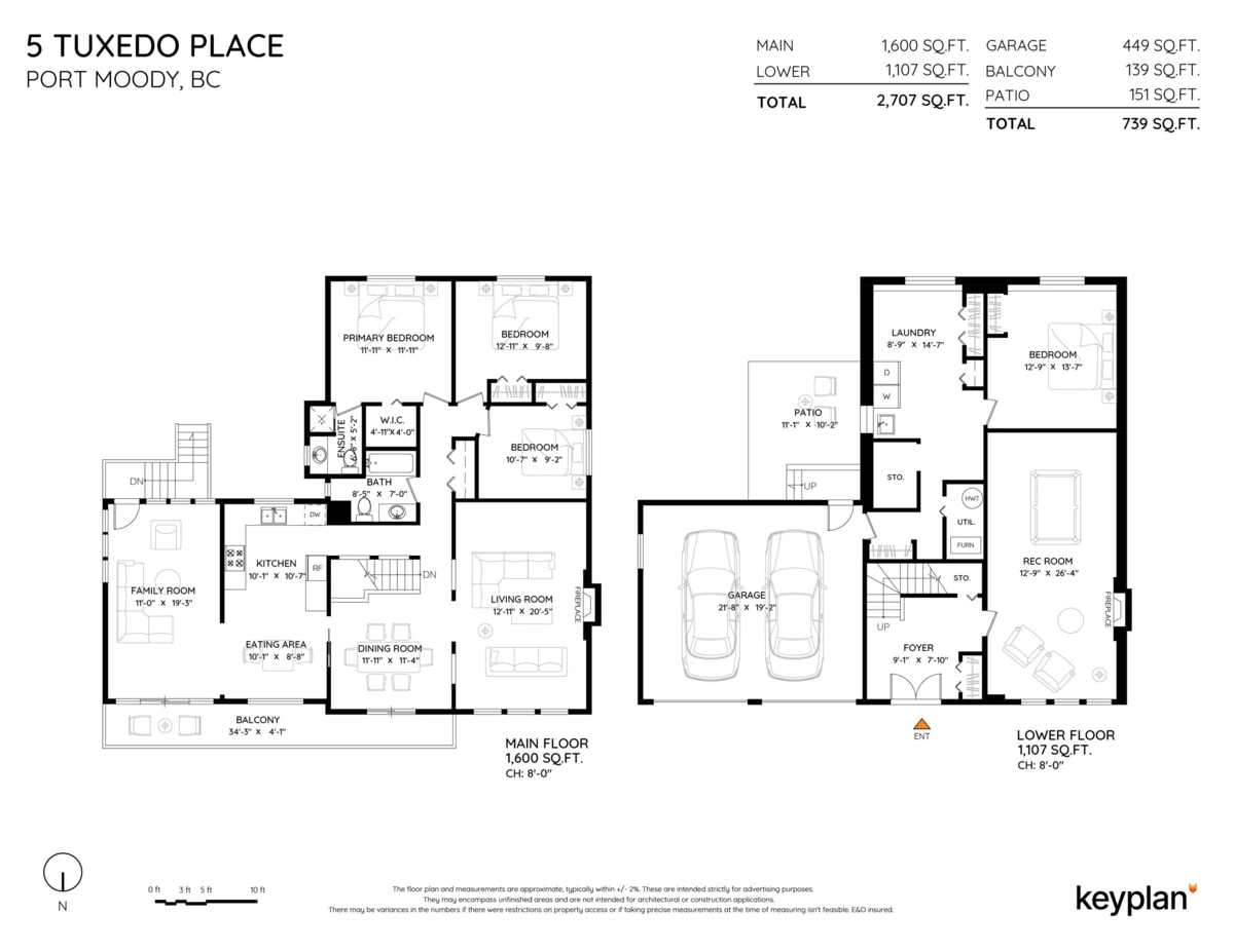 Playground / Recreational Area Near 5 Tuxedo Place, Port Moody, BC