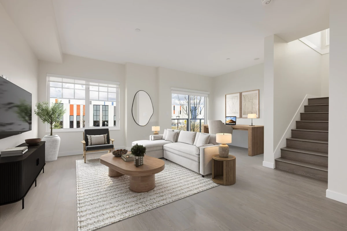 Living Room Photo of 100 19451 Sutton Avenue, Pitt Meadows, BC