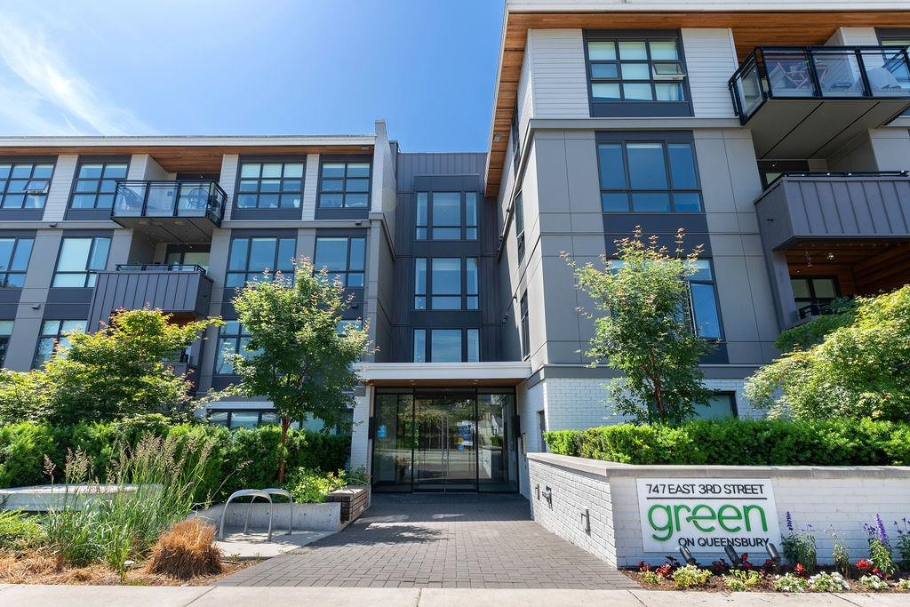 Exterior Front Photo of 309 747 E 3rd Street, North Vancouver, BC
