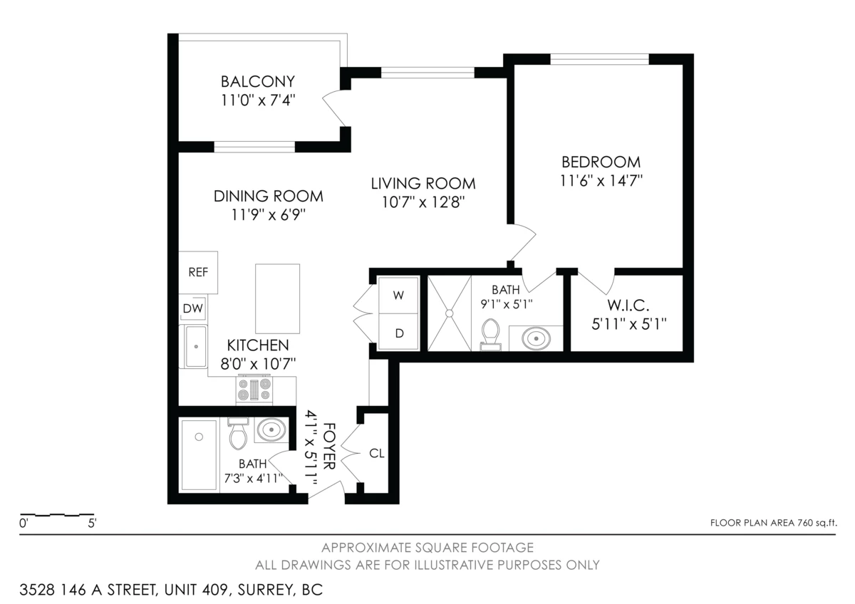Basement Recreation Room Photo of 409 3528 146a Street, Surrey, BC