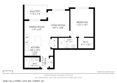 Basement Recreation Room Photo of 409 3528 146a Street, Surrey, BC