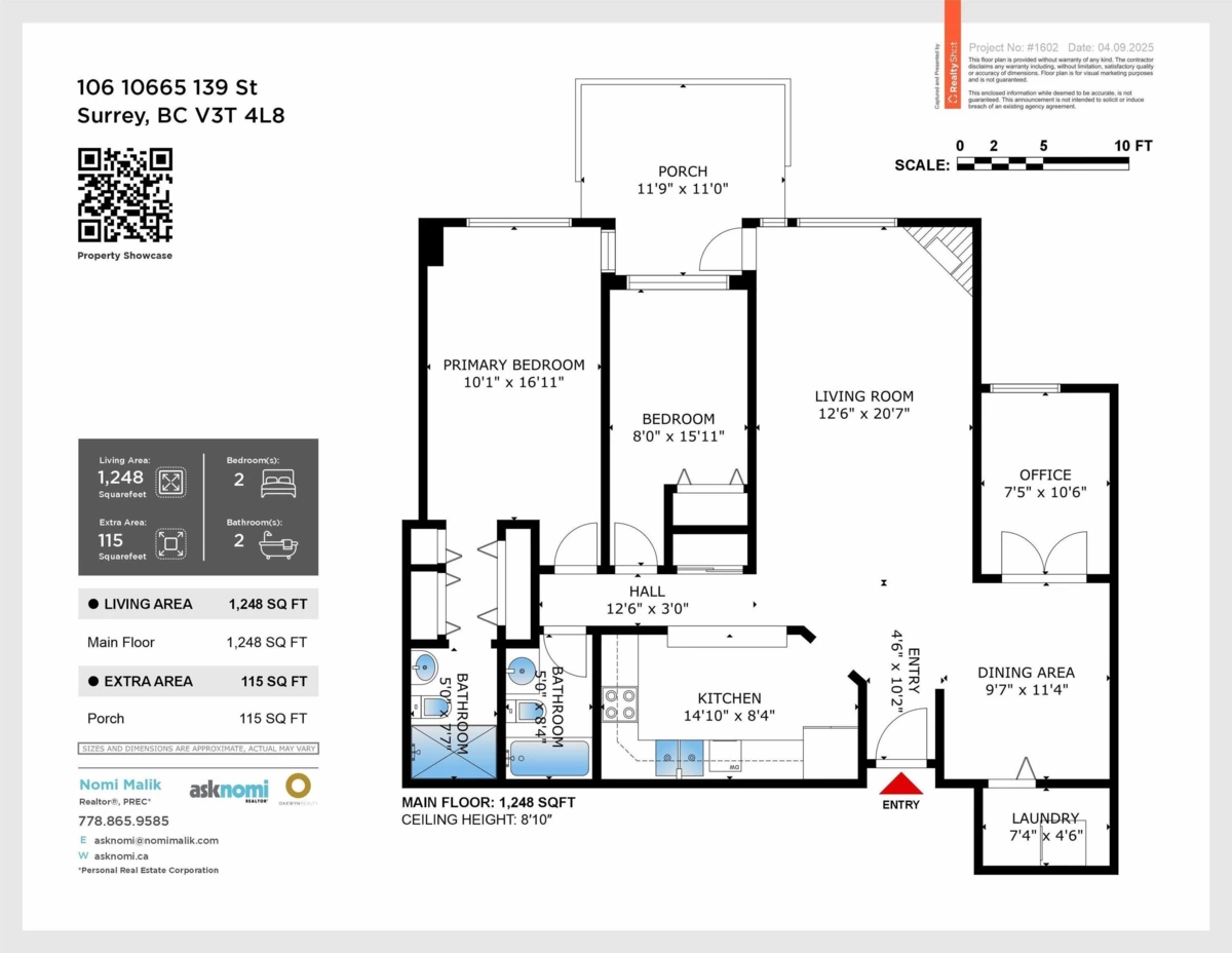 Entry Foyer Photo of 106 10665 139 Street, Surrey, BC