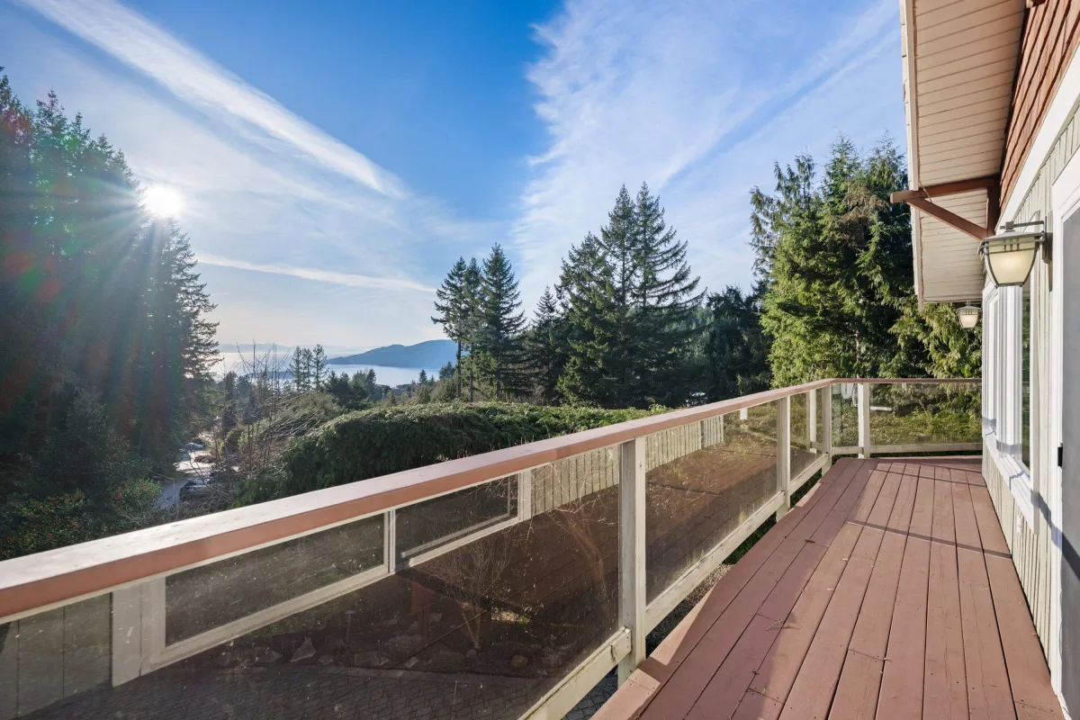 Aerial View of 4721 Woodside Place, West Vancouver, BC