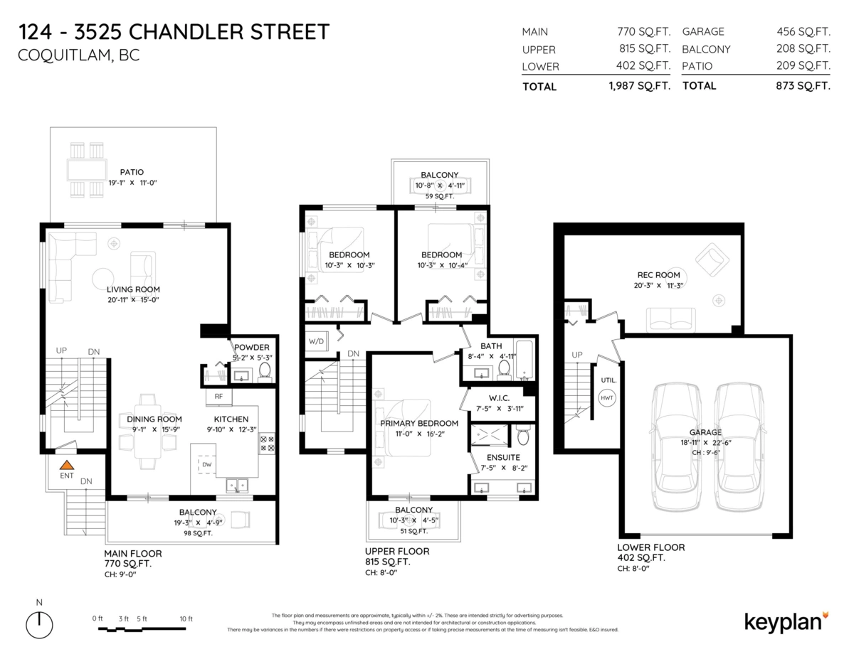 Playground / Recreational Area Near 124 3525 Chandler Street, Coquitlam, BC