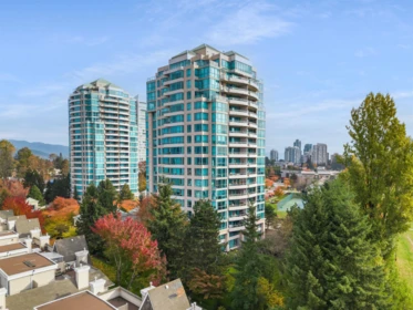 Aerial View of 601 6622 Southoaks Crescent, Burnaby, BC