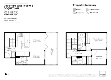 Aerial View of 2401 450 Westview Street, Coquitlam, BC