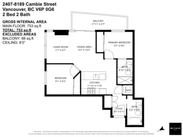 2407 8189 Cambie Street, Vancouver, BC, Vancouver — Apartment/Condo for sale
