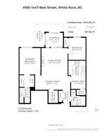 Basement Recreation Room Photo of 105 1447 Best Street, White Rock, BC