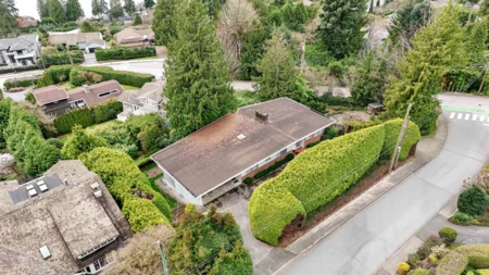Aerial View of 3196 Thompson Place, West Vancouver, BC