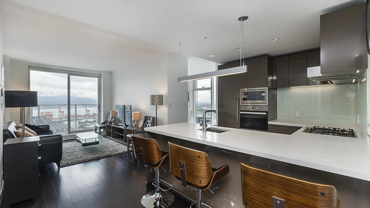 Dining Area Photo of 4007 777 Richards Street, Vancouver, BC