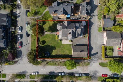 Aerial View of 403 St. George Street, New Westminster, BC