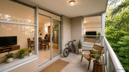 Outdoor Patio Photo of 207 9262 University Crescent, Burnaby, BC