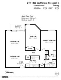 210 1860 E Southmere Crescent, Surrey, BC, Surrey — Apartment/Condo for sale