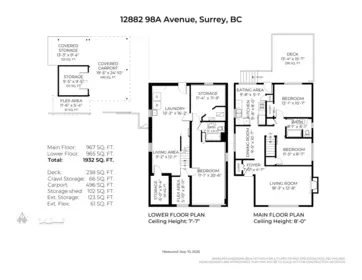 Outdoor Deck Photo of 12882 98a Avenue, Surrey, BC