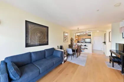 Kitchen Island Photo of 408 995 W 59th Avenue, Vancouver, BC