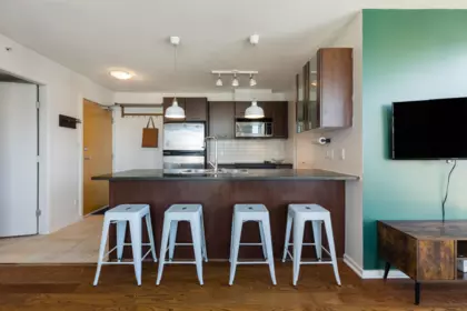 Kitchen Island Photo of 2402 1155 Seymour Street, Vancouver, BC