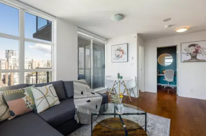 Living Room Photo of 2402 1155 Seymour Street, Vancouver, BC