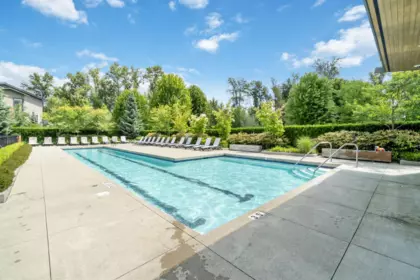 Backyard Photo of 109 550 Seaborne Place, Port Coquitlam, BC