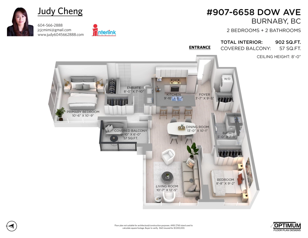 Hallway Photo of 907 6658 Dow Avenue, Burnaby, BC