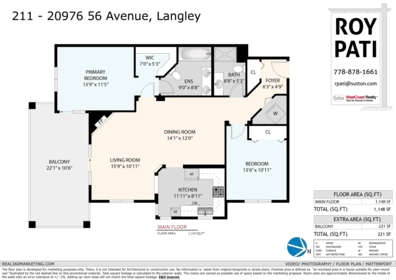 211 20976 56 Avenue, Langley, BC, Langley — Apartment/Condo for sale