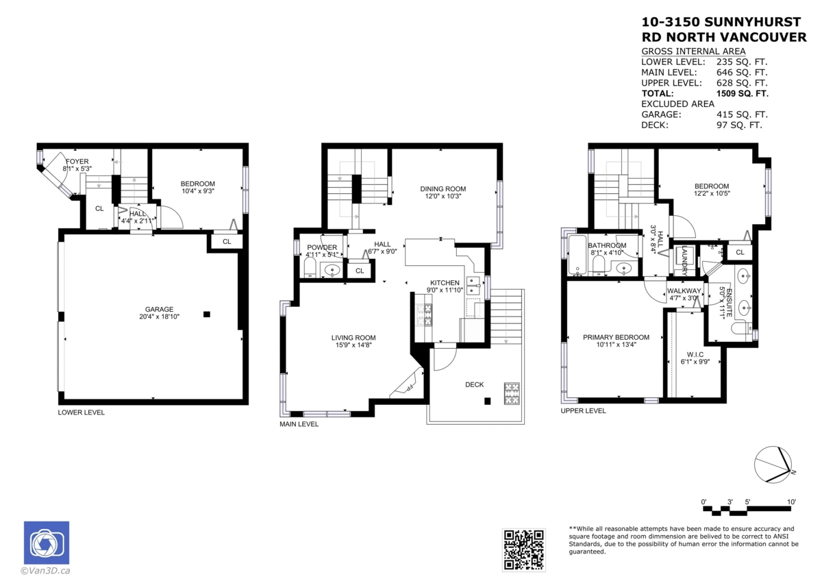 Aerial View of 10 3150 Sunnyhurst Road, North Vancouver, BC