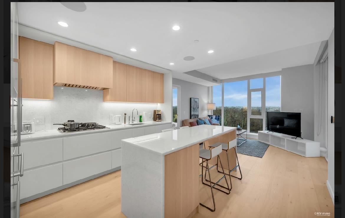 Kitchen Island Photo of 1304 7433 Cambie Street, Vancouver, BC