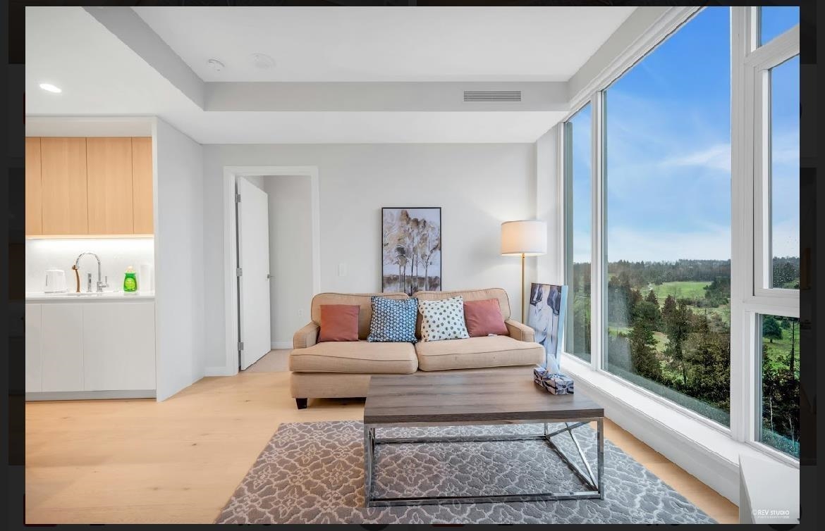 Living Room Photo of 1304 7433 Cambie Street, Vancouver, BC