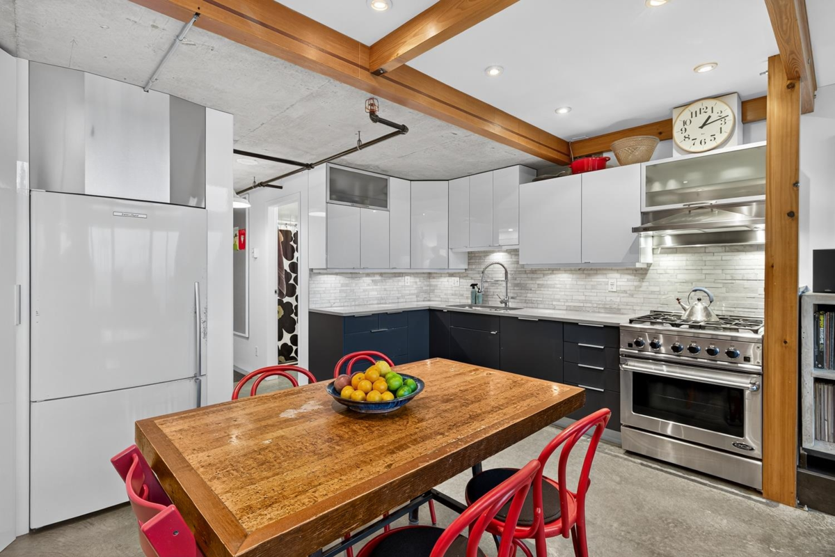 Dining Area Photo of 403 289 Alexander Street, Vancouver, BC