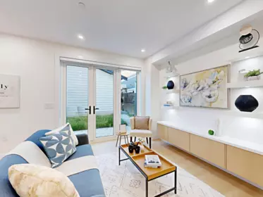 Living Room Photo of 2 3425 Archimedes Street, Vancouver, BC