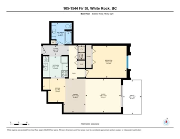 Basement Recreation Room Photo of 105 1544 Fir Street, White Rock, BC