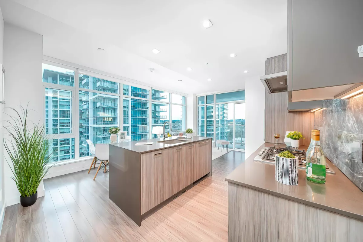 Living Room Photo of 1701 2288 Alpha Avenue, Burnaby, BC