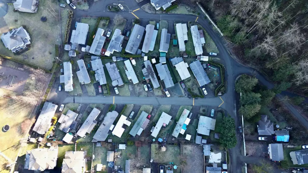 Aerial View of 33 45715 Alma Avenue, Chilliwack, BC