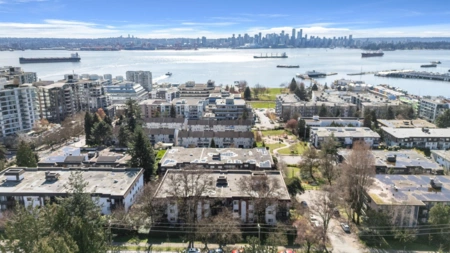Aerial View of 201 225 W 3rd Street, North Vancouver, BC
