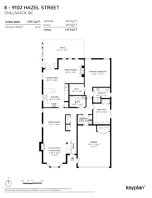 Aerial View of 8 9102 Hazel Street, Chilliwack, BC
