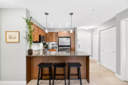 Kitchen Island Photo of 317 19673 Meadow Gardens Way, Pitt Meadows, BC