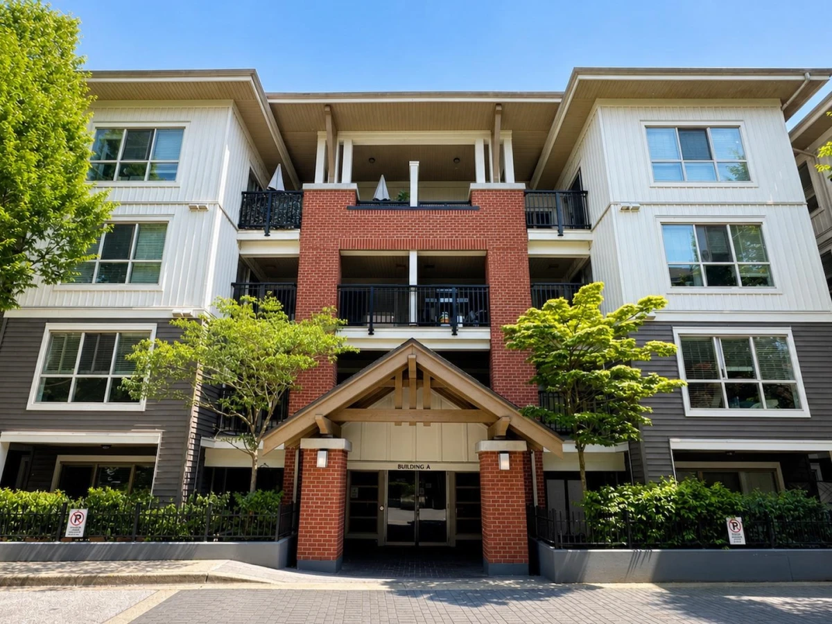 Exterior Rear Photo of A215 8929 202 Street, Langley, BC