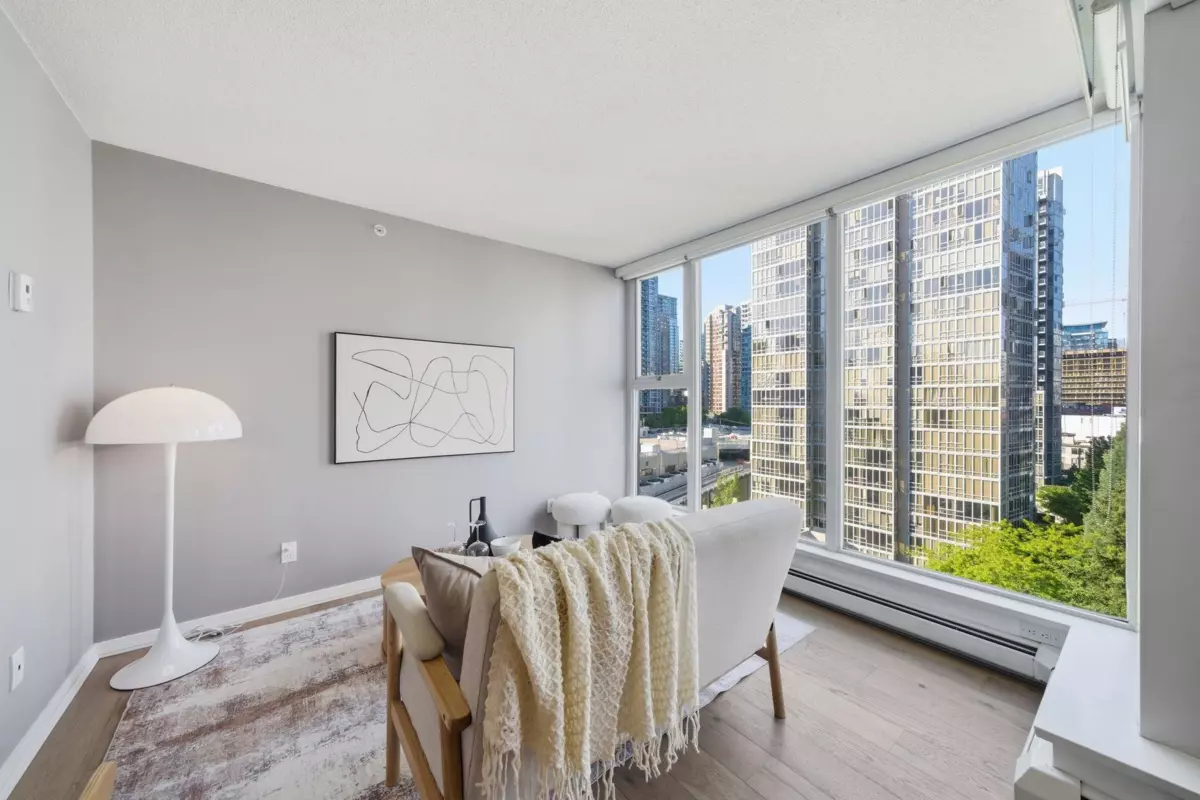 Living Room Photo of 1203 1008 Cambie Street, Vancouver, BC