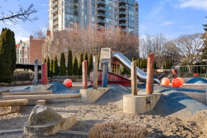Aerial View of 1704 1245 Quayside Drive, New Westminster, BC