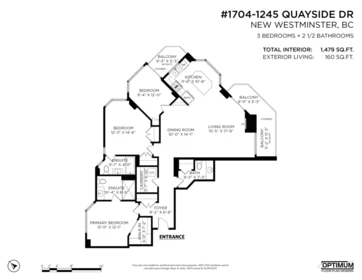 Street View Photo of 1704 1245 Quayside Drive, New Westminster, BC